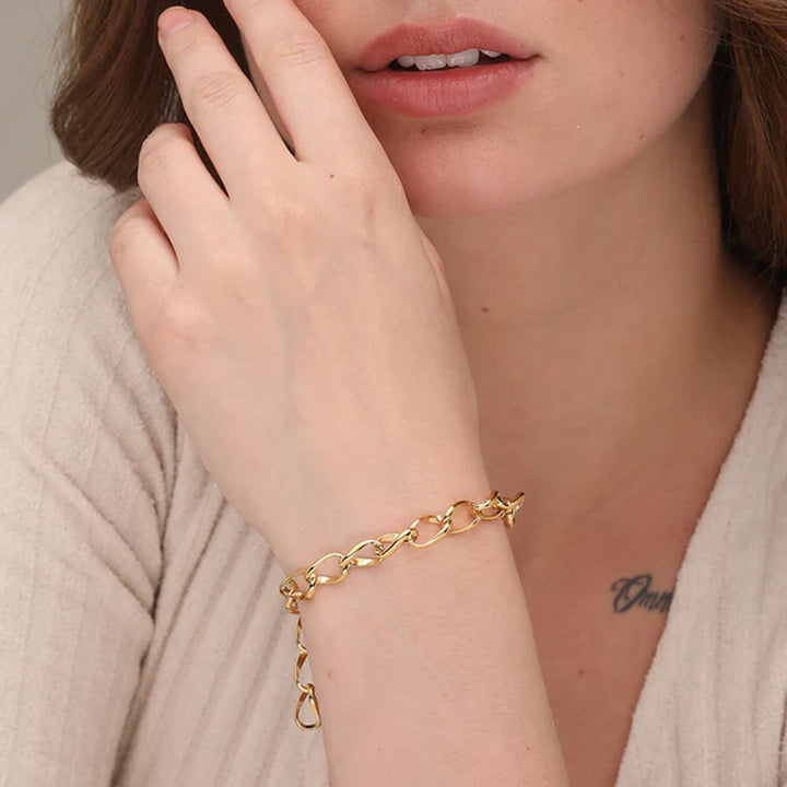 Shop O Charm Bracelet- 18k Gold Plated Palmonas-1