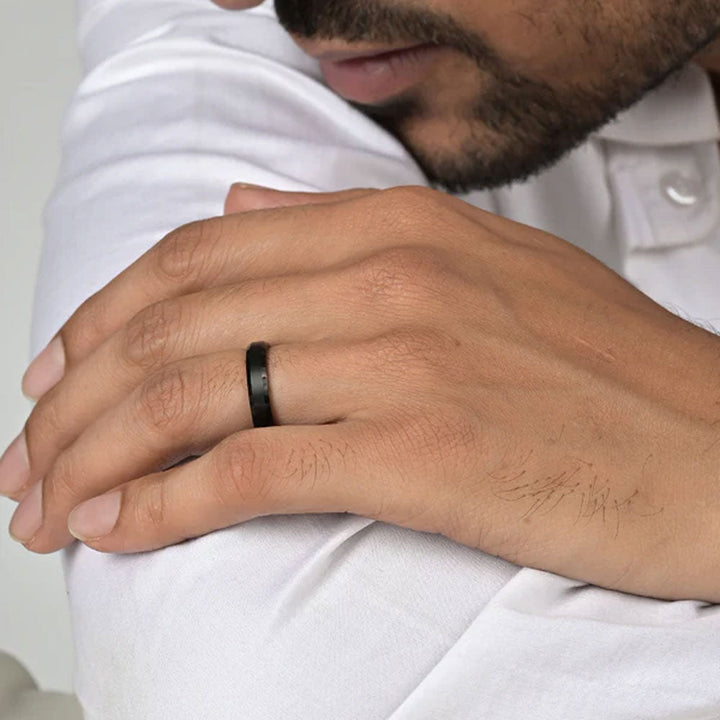 Shop Gradient Band Men's Ring- Tungsten Palmonas-1