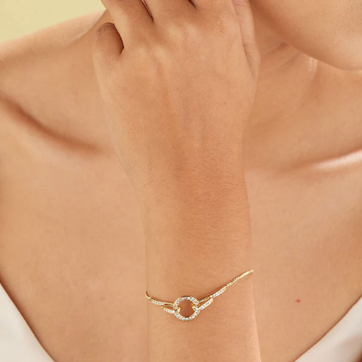 Shop Saint Lilou Bracelet- 18k Gold Plated Palmonas-1