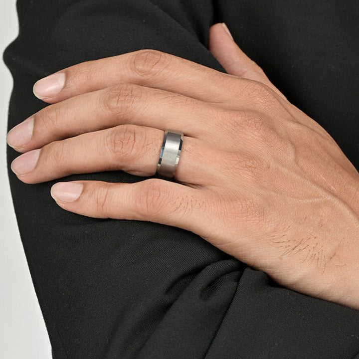 Shop Wesley Band Men's Ring Big- Tungsten Palmonas-1