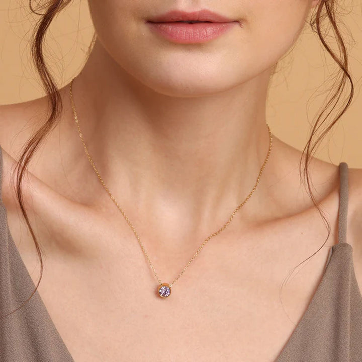 Shop Dainty Birthstone Necklace Palmonas-6