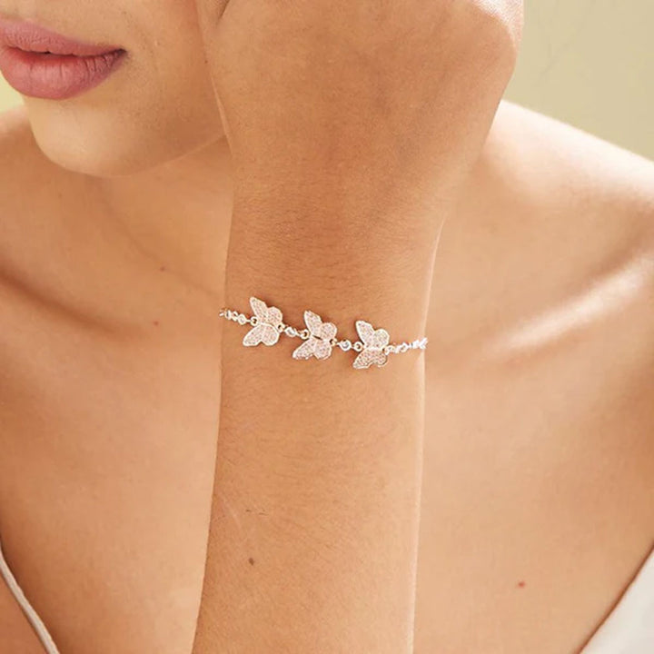 Shop Butterfly Wish Bracelet- 18k Rose Gold Plated Palmonas-1