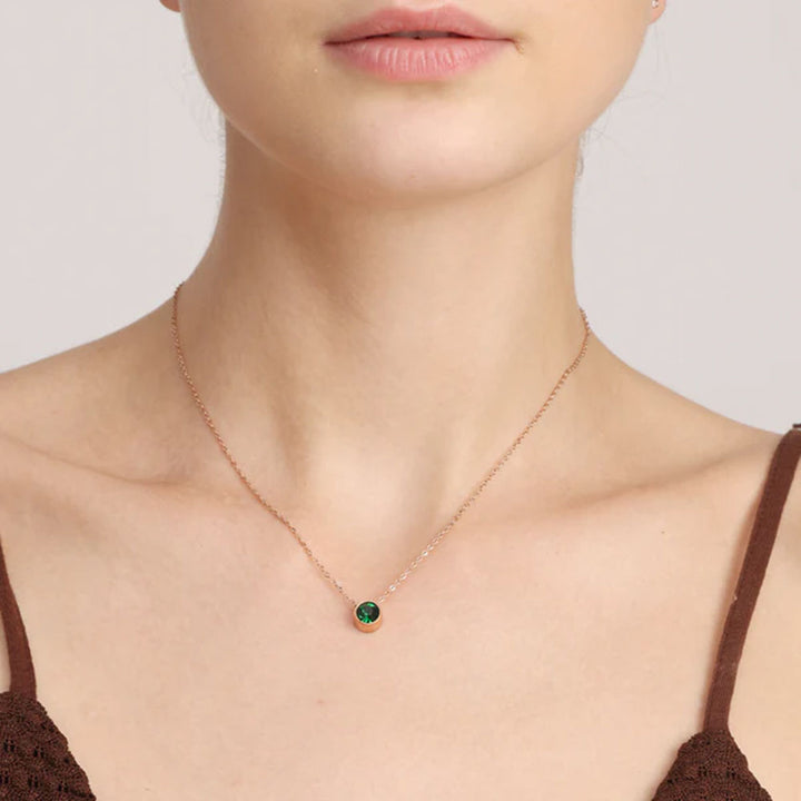 Shop Dainty Birthstone Necklace Palmonas-13