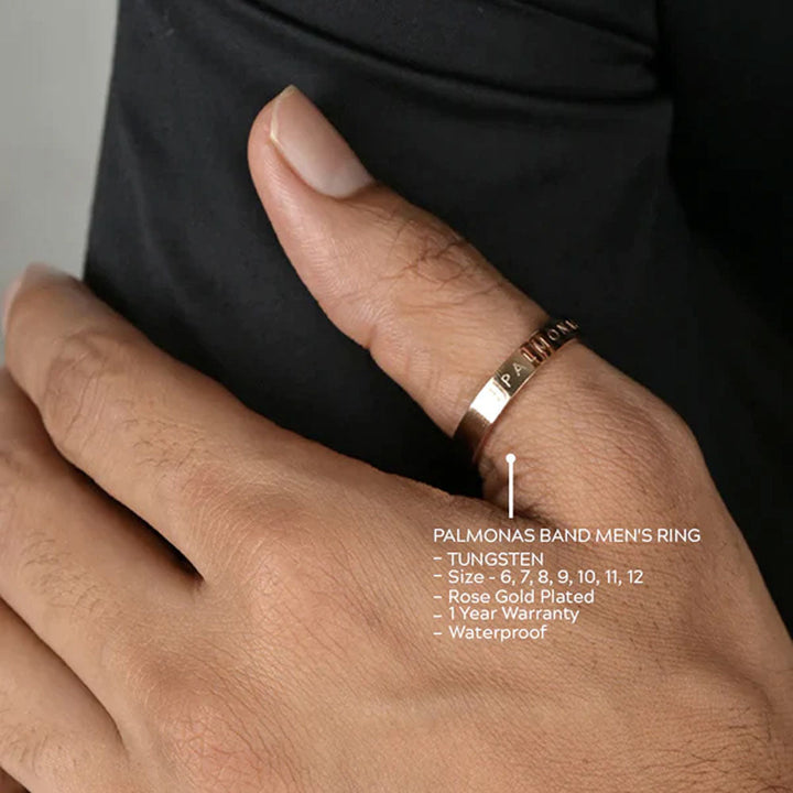 Shop Palmonas Band Men's Ring- Tungsten Palmonas-2