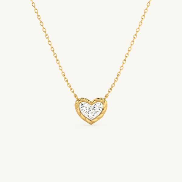 Sweetheart Aura 9KT 0.16 Carat Lab-Grown Diamond Necklace