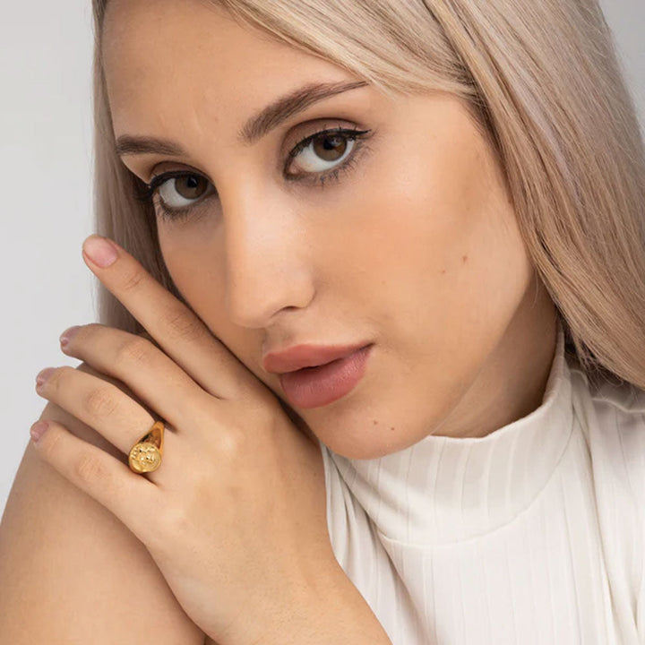 Shop Powerful Angel Ring- 18k Gold Plated Palmonas-1