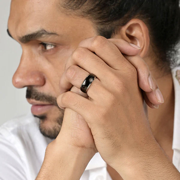 Shop Glimmer Band Men's Ring Big- Tungsten Palmonas-1