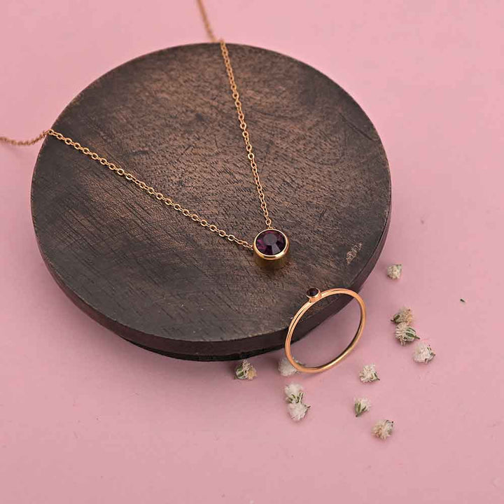 Shop Birthstone Set |18K Rose Gold Plated Palmonas-7