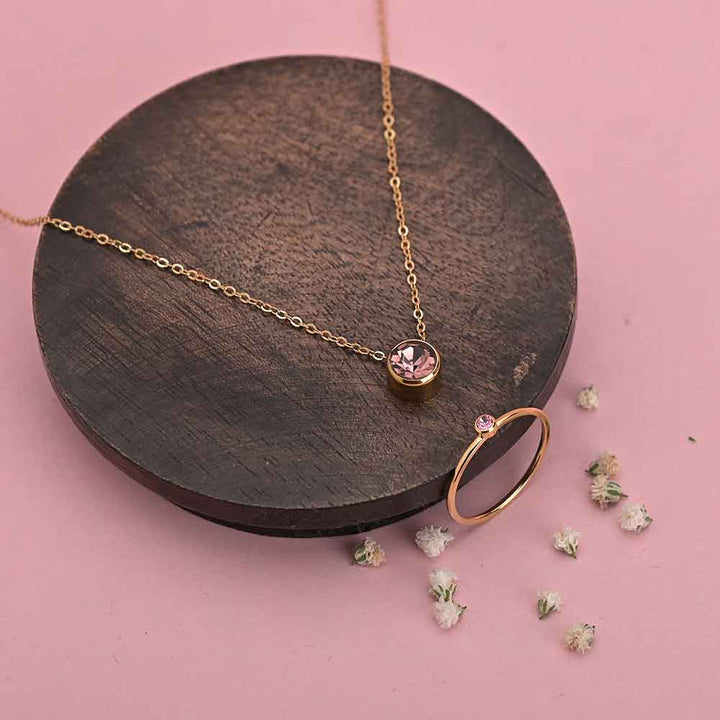 Shop Birthstone Set |18K Rose Gold Plated Palmonas-10