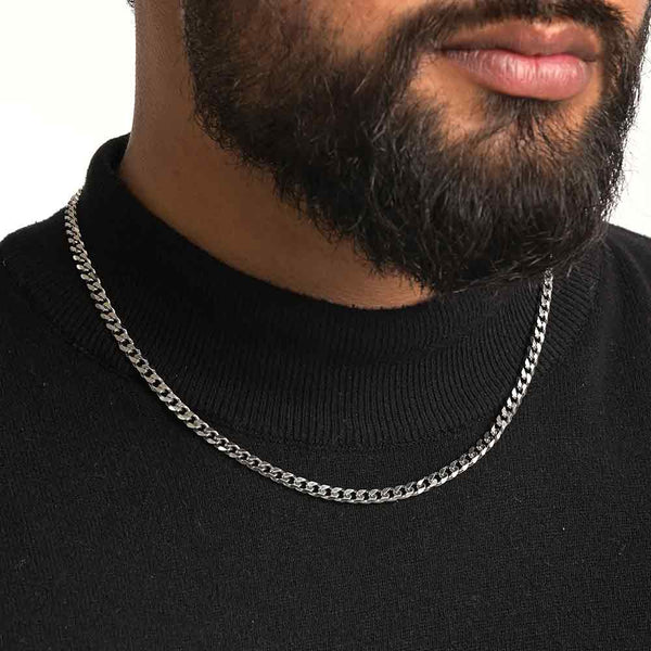 Shop Cuban Chain | Rhodium Plated | 4 MM Palmonas-1