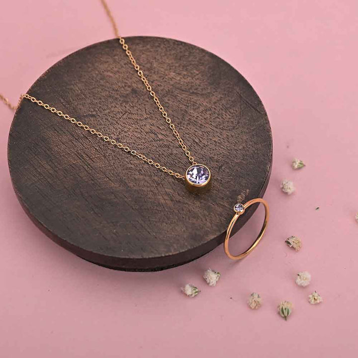 Shop Birthstone Set |18K Rose Gold Plated Palmonas-2