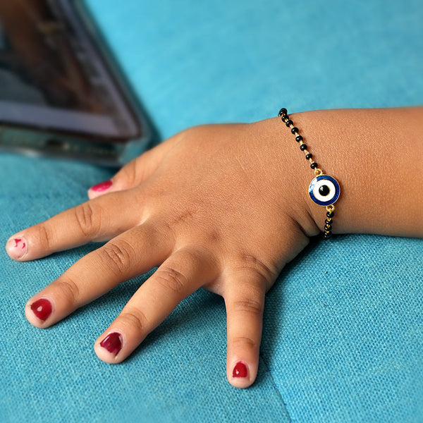 Shop Evil Eye Baby Bracelet | 925 Silver |18K Gold Vermeil Palmonas-1