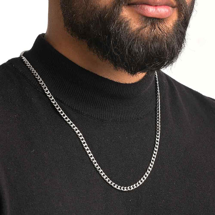 Shop Cuban Chain | Rhodium Plated | 4 MM Palmonas-2