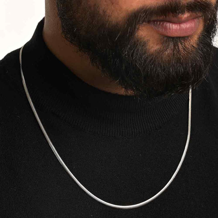 Shop Snake Chain | Rhodium Plated | 4 MM Palmonas-3
