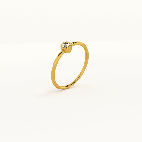 Single 0.06 Carat Lab Grown Diamond Ring