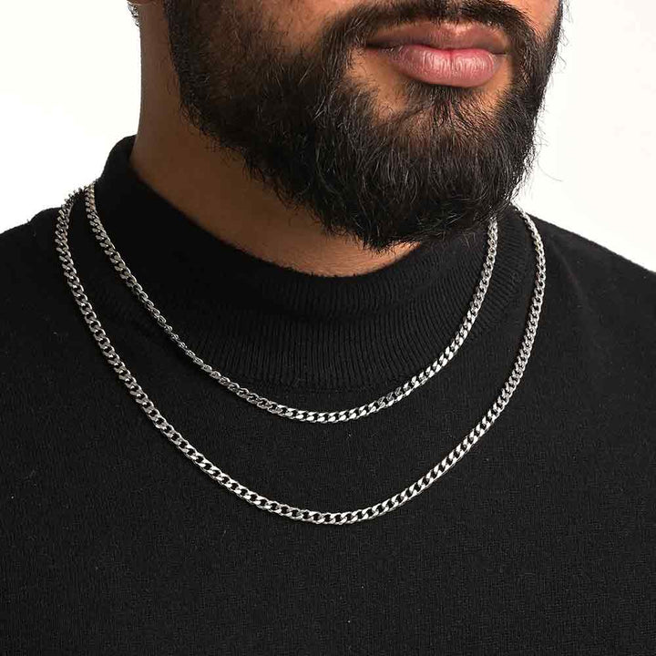 Shop Cuban Chain | Rhodium Plated | 4 MM Palmonas-3