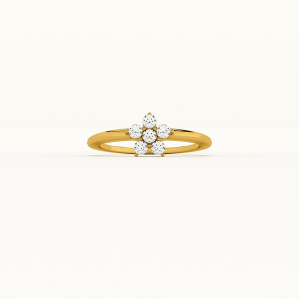 Daisy Floral 0.21 Carat Lab Grown Diamond Ring