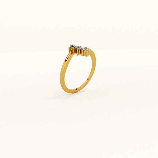 Trinity Sparkle 0.12 Carat Lab Grown Diamond Ring