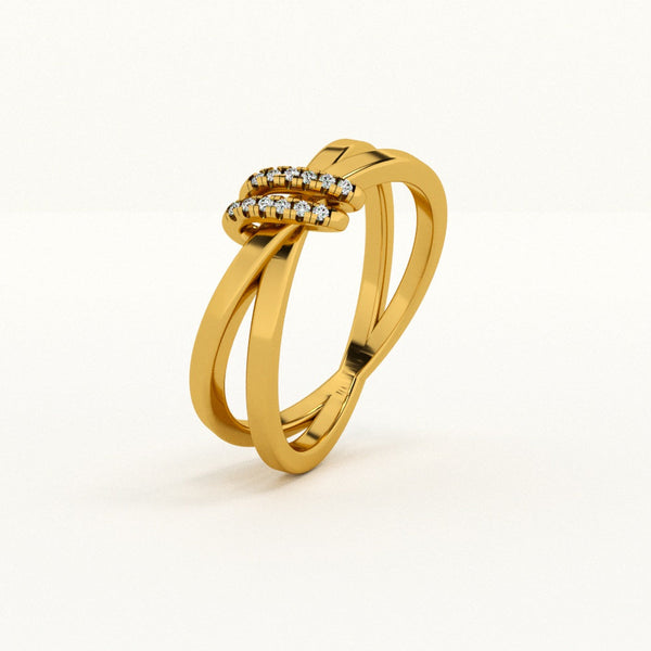 Celestial Knot 0.05 Carat Lab-Grown Diamond Ring
