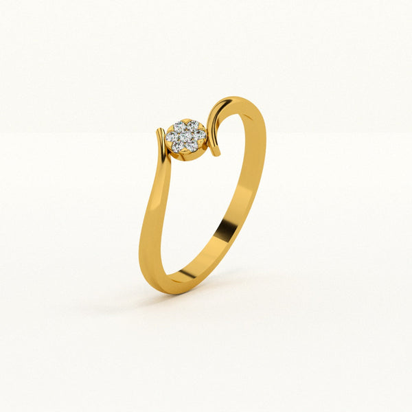 Lunar Flow 0.05 Carat Lab-Grown Diamond Ring