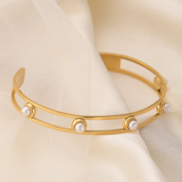 Shop Pearlesque Harmony Gold Bracelet Palmonas-1