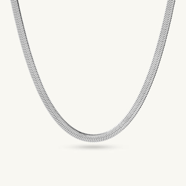 Snake Chain | Rhodium Plated | 6 MM