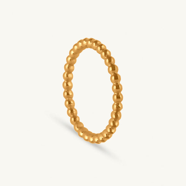 Classic Beaded Stack Ring