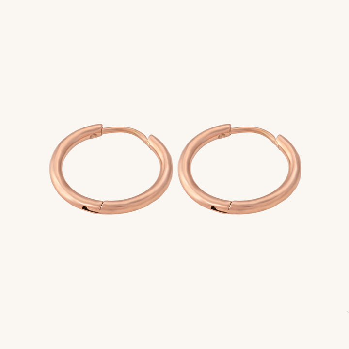 Shop Round Huggie Hoop Earrings Palmonas-3