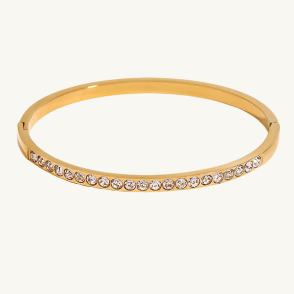 Glittering Diamond Bangle Bracelet