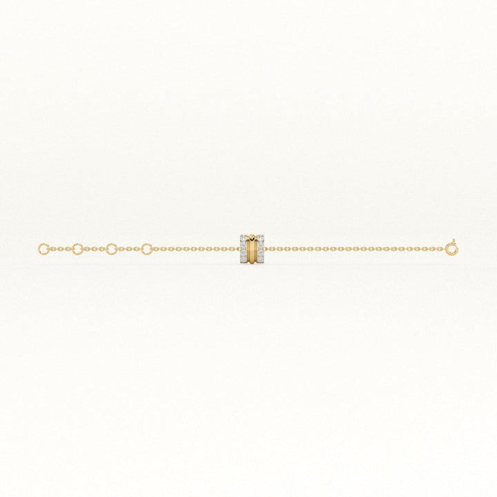 Stripe Luster 9KT 0.12 Carat Lab-Grown Diamond Bracelet-4