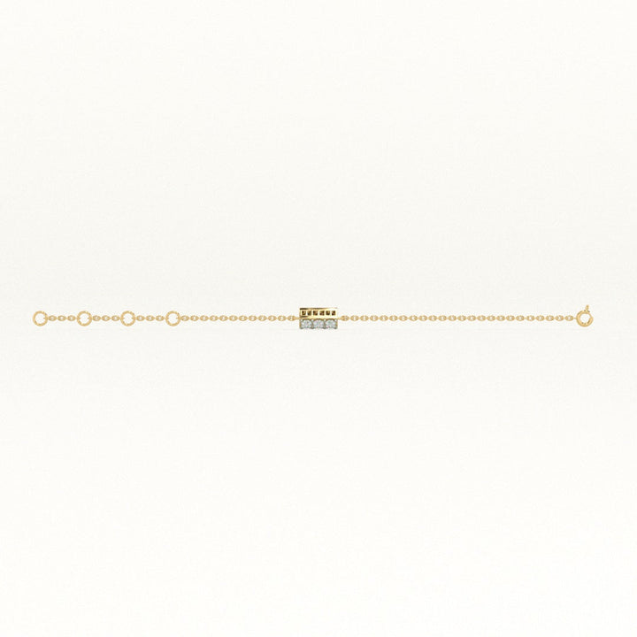 Ivory Ray 9KT 0.07 Carat Lab-Grown Diamond Bracelet-4