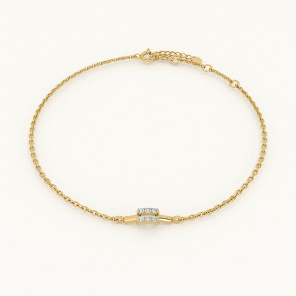 Axis Glow 9KT 0.03 Carat Lab-Grown Diamond Bracelet-1