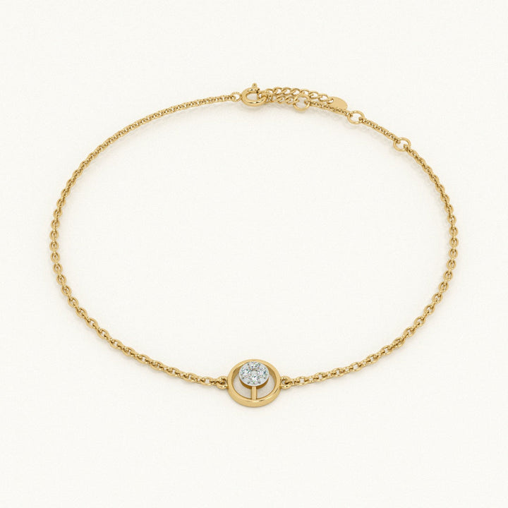 Orba Shine 9KT 0.02 Carat Lab-Grown Diamond Bracelet-1