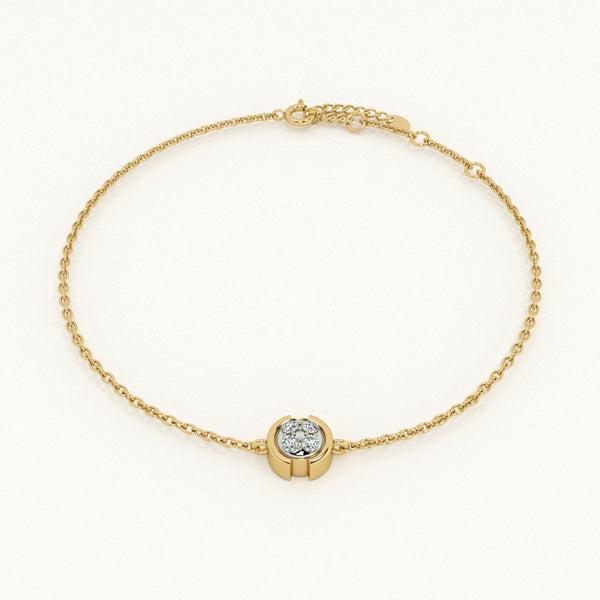 Veda Orb 9KT 0.06 Carat Lab-Grown Diamond Bracelet-1