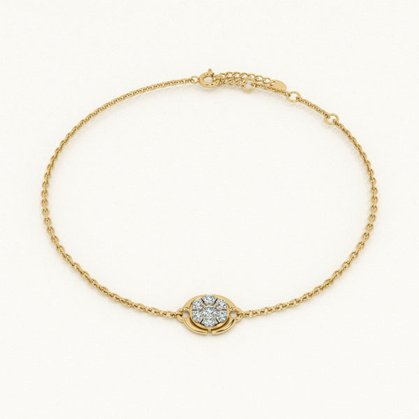 Stella Coin 9KT 0.1 9 Carat Lab-Grow Diamond Bracelet-1