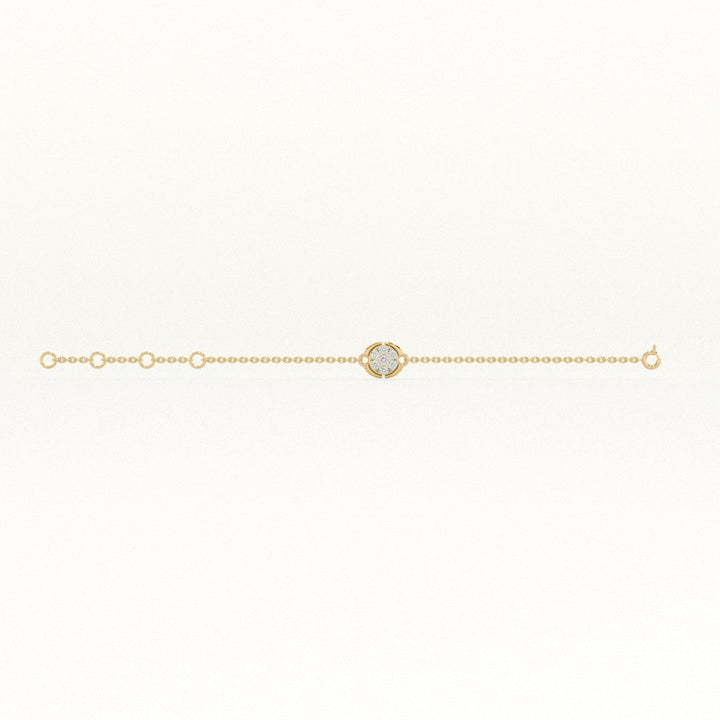 Stella Coin 9KT 0.1 9 Carat Lab-Grow Diamond Bracelet-4
