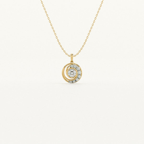 Celestial Halo 9KT 0.19 Carat Lab-Grown Diamond Necklace