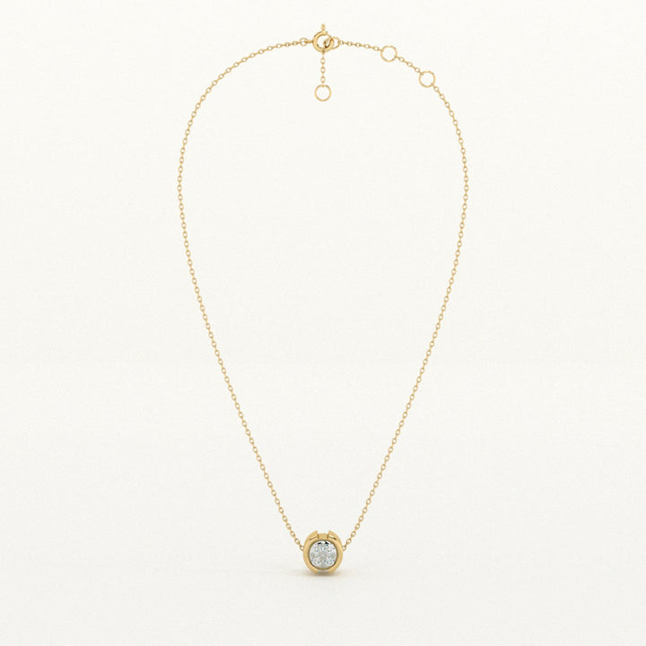 Eternal Frame 9Kt 0.06 Carat Lab-Grow Diamond Necklace-3