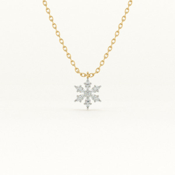 Winter Frost 9KT 0.39 Carat Lab-Grown Diamond Pendant Necklace