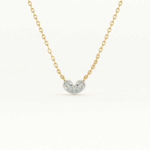 Pear Pair Heart 9KT 0.37 Carat 9KT Lab-Grown Diamond Necklace