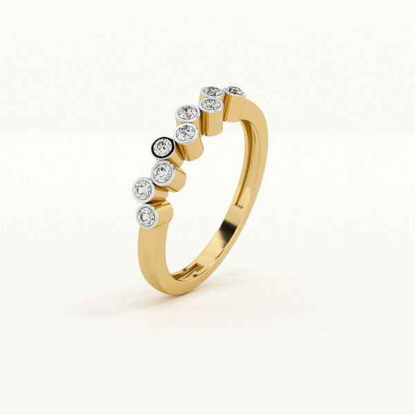 Twinkle Trail 0.08 Carat 9KT Lab-Grown Diamond Ring
