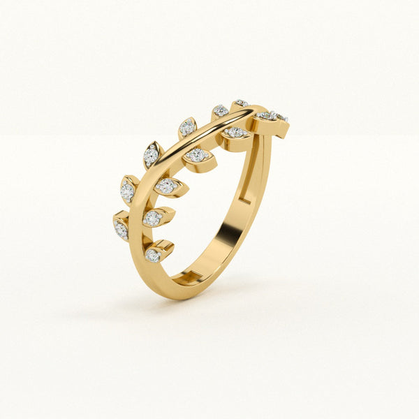 Vine Gleam 0.11 Carat 9KT Lab-Grown Diamond Ring