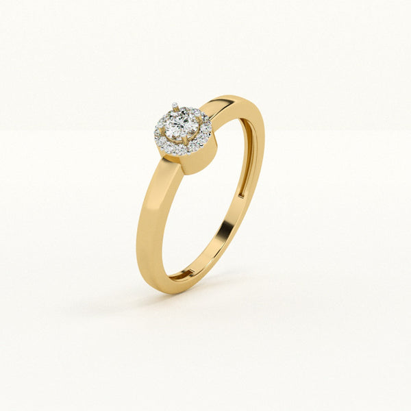 Radiant Crown 0.16 Carat 9KT Lab-Grown Diamond Ring