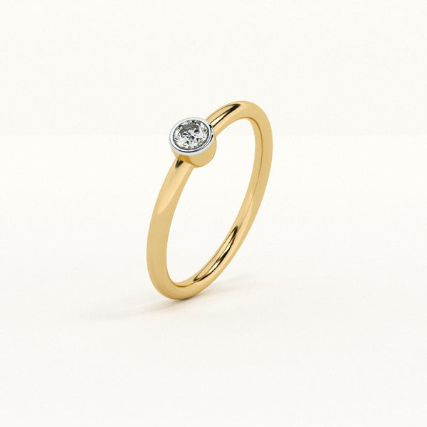 Solo Shine 0.07 Carat 9KT Lab-Grown Diamond Ring