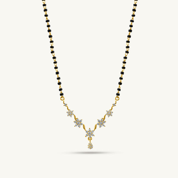 Blossom Mangalsutra | BIS Hallmarked | 18k Gold Vermeil