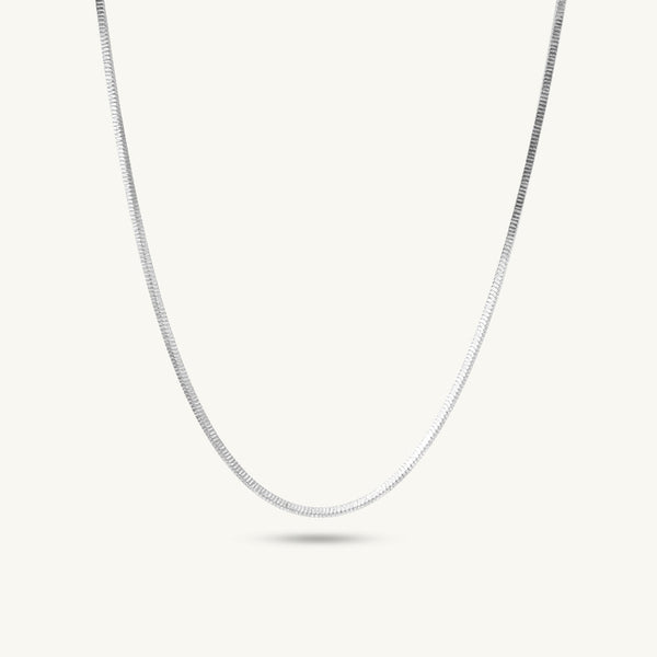 Geometric Cube 925 Sterling Silver Link Chain