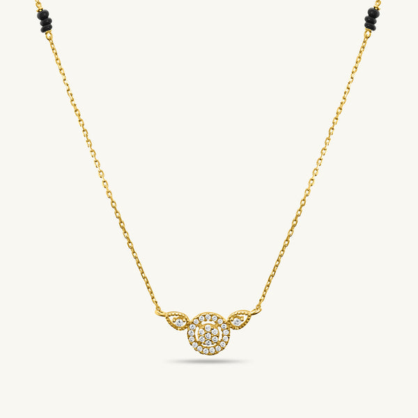 Annapurna Diamond Mangalsutra | BIS Hallmarked | 18k Gold Vermeil