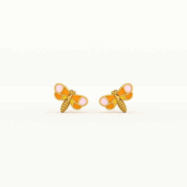 Cute Dragonfly 925 Silver Studs