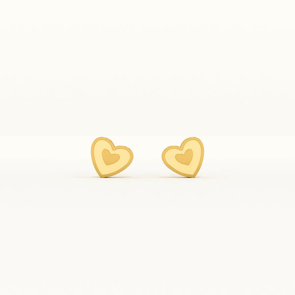 Sweet Heart 925 Silver Studs