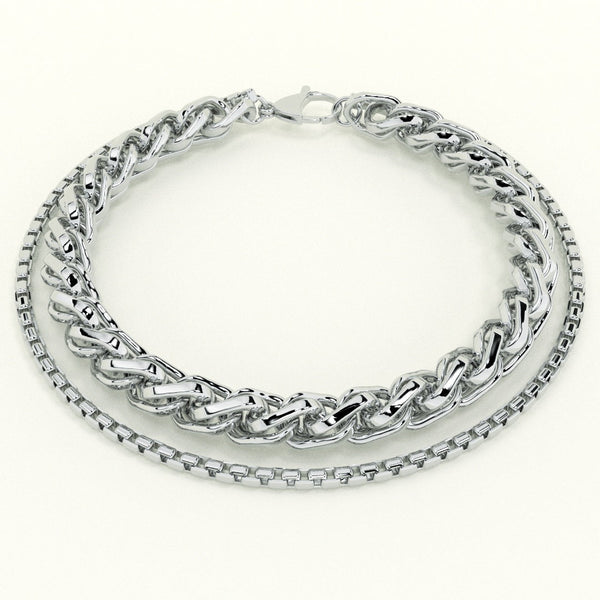 Layered Silver Bracelet